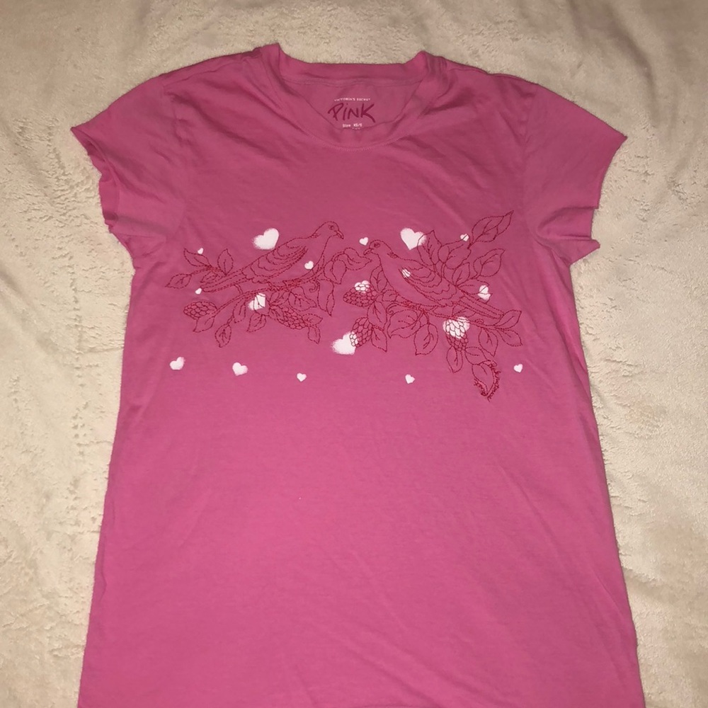 PINK Victoria’s Secret Love ❤️ Bird T-Shirt